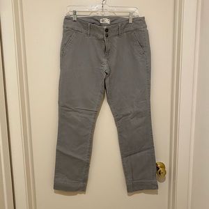 AEO gray chino skinnies